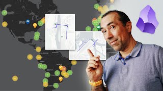 🗺️ Obsidian Map View plugin: How to add paths to a map.