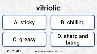 Quiz - 18 - Vitriolic - Ecstatic - Phlegmatic ...