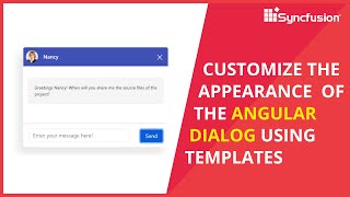 Customize the Appearance of the Angular Dialog Using Templates