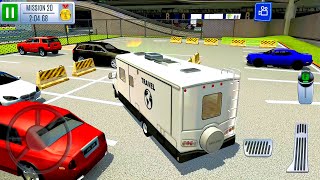 Multi Level 7 Car Driving Simulator #3 Camper Parking! Android gameplay