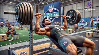 NFL Combine Bench Press – 20 Reps On 225 lb. Chest Press