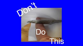 Practice Chisel Safety #woodworking #safety