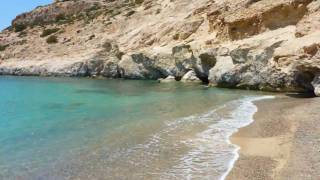 Crete Kreta Vathi beach, Cape Lithino.wmv