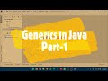 Generics In Java - Part-1 #generics #java #interview #codinglife #coding #programming