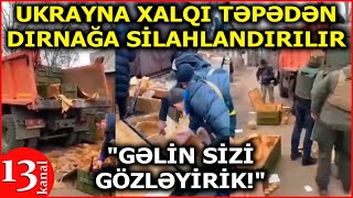 Ukraynada mülki əhaliyə silah paylanır