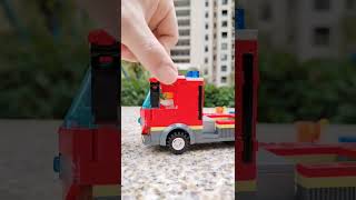 Don't worry, there's a Lego fire truck to save you #lego #firetruck #funny #family #shorts