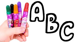 Dibuja y Colorea las Letras del Abecedario 🅰️🎨 ABC para niños