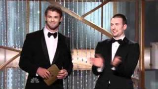 Jane Lynch wins Best Supporting Actress in a Comedy at the 2011 Golden Globes