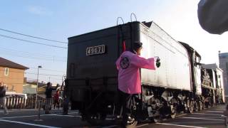 ＳＬキューロク館　車掌車と連結してＳＬ(キューロク)走行