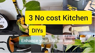 3 Kitchen DIYs in No cost / DIYs for upcoming Kitchen Makeover / Malayalam / waste material craft