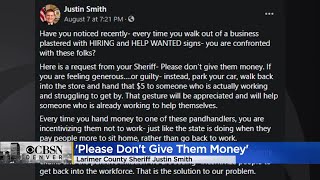 'Don't Give Them Money': Larimer County Sheriff Says Helping Panhandlers Discourages Them From Rejoi