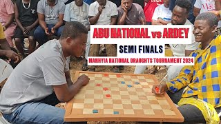 Abu National vs Ardey. Manhyia National Draughts Tournament 2024. Semi Finals