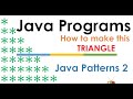 How to create a Java Program to print left side of a Triangle Pattern | Java for beginners