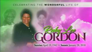 Ruby Gordon Homegoing Service