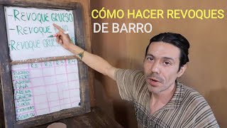 CÓMO HACER REVOQUES DE BARRO: Aquí verás información, revoques y más! ♻️🏡🎠 Prog.# 7