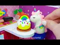 how to make pink unicorn house with rainbow slime from cardboard polyme clay ❤️ diy miniature house