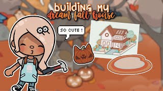 building *my dream* fall house !! 🍁🎃 || *with voice* 🎙️ || Toca Boca Life World ! 🌍☕️