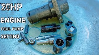 How to install plunger of China diesel engine China engine fuel pump setting.