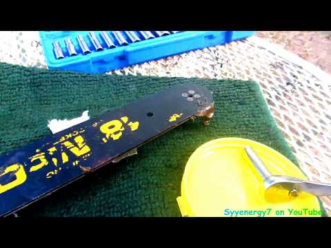 Safely Clean Rust from Chainsaw Chain & Bar sprocket Safely Clean Rust from Chainsaw Chain & Bar sprocket