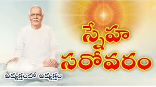 అవ్యక్తంలో అవ్యక్తం/ జ్ఞాన సరోవరమే కాదు కానీ ఇది స్నేహ సరోవరం