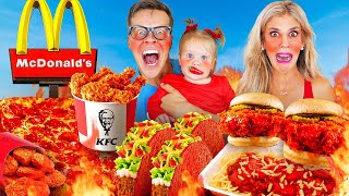Eating the SPICIEST FOOD From Every Fast Food Restaurant!