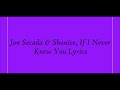 Jon Secada & Shanice, If I Never Knew You Lyrics