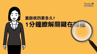 1分鐘瞭解關鍵在哪裡(1)-重啟核四要多久