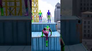 GTA 5 Epic Water Ragdolls | Spider-Man Jumps / Fails ep.729 #shorts