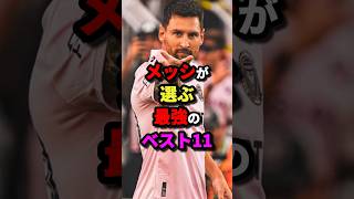 メッシが選ぶ最強のベスト11　#サッカー