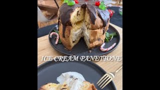 ICE CREAM STUFFED PANETTONE RECIPE | NO BAKE CHRISTMAS | CHOCOLATE DESSERT | SPANISH SUBTITLES ☃️🎄