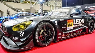 (4K)SUPET GT GT300 LEON CVSTOS AMG スーパーGT メルセデスAMG GT3 - OSAKA AUTO MESSE 2019