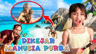 LEIKA AND TOMPEL FOUND PREHISTORIC MAN WHEN FISHING AT THE SEA AND SAVED IT 😱 FUNNY KIDS DRAMA