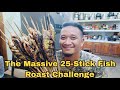 Finally at Dimapur kitchen roasting fish in skewers || Huge quantity