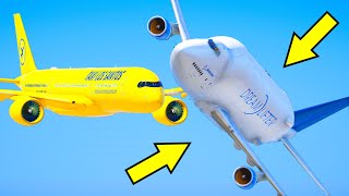Airplanes Crashing Mid Air And Making Emergency Landing In GTA 5 (Planes Collision Scene)