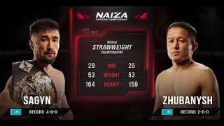 СКАНДАЛЬНЫЙ БОЙ ЗА ПОЯС! NAIZA 52  KAZBEK SAGYN vs BAGDAT ZHUBANYSH