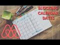 Blocking calendar dates and making them available | AirBnB for Hosts