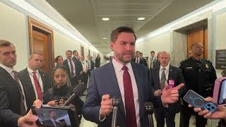 RAW VIDEO: JD Vance talks with reporters about Russia-Ukraine conflict