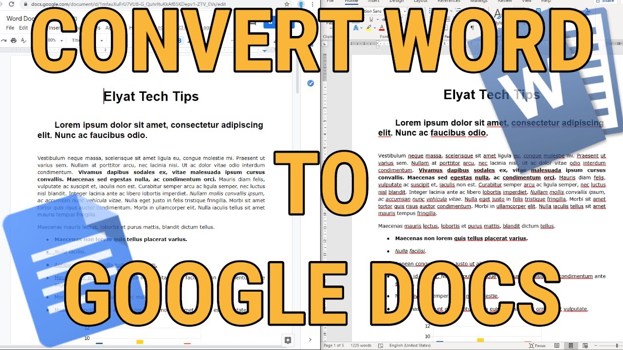 How To Convert Word To Google Docs In Minutes - YouTube