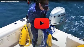 Winding Spearfishing Float Lines