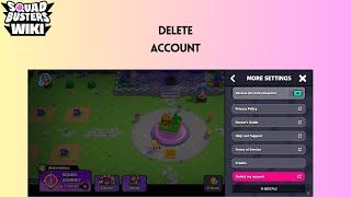 how to Delete Squad Busters Account