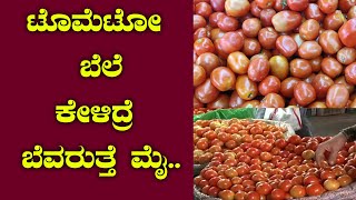 ಟೊಮೆಟೋ  ಬೆಲೆ ಕೇಳಿದ್ರೆ ಬೆವರುತ್ತೆ ಮೈ|...ಬೆಂಗಳೂರಿನಲ್ಲಿ ಒಂದು ಕೆಜಿ ಟೊಮ್ಯಾಟೊ ಬೆಲೆ ಬರೋಬ್ಬರಿ 100 ರೂ|....