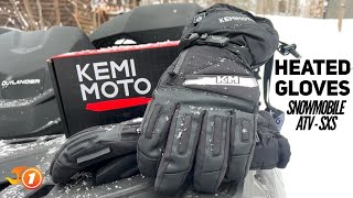 KEMIMOTO waterproof heated gloves - snowmobile, ATV, SXS, winter fun