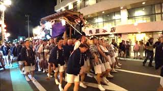 戸倉上山田温泉夏祭り2017宵祭り　御神体神輿と花火