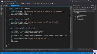 What is Barrier-A useful sync primitive for coordinating multi-phase algorithms. in C# Part #19