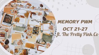 Memory Plan with me October 21-27 ft. The Pretty Pink Co “August Mystery”