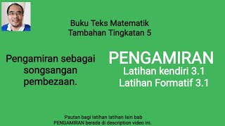 Latihan kendiri 3.1 / Latihan Formatif 3.1 / Pengamiran / Kamiran sebagai songsangan pembezaan