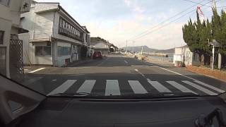 【車載】山道ドライブ2015-番外-1 河津桜 上関町 城山歴史公園