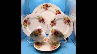 Piękna porcelana, kwiatowy wzór. DUCHESS BONE CHINA ENGLAND.#Szkocja