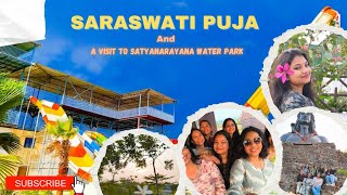 Saraswati Puja🙏 | Satya Narayan Eco Resort 🩵 | Dhenkanal 🤍 | SaptaSajya | Dhenkanal | Vlog