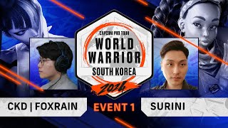 FoxRain (Juri) vs. SURINI (Kimberly) - Top 8 - Spiritzero - World Warrior 2024